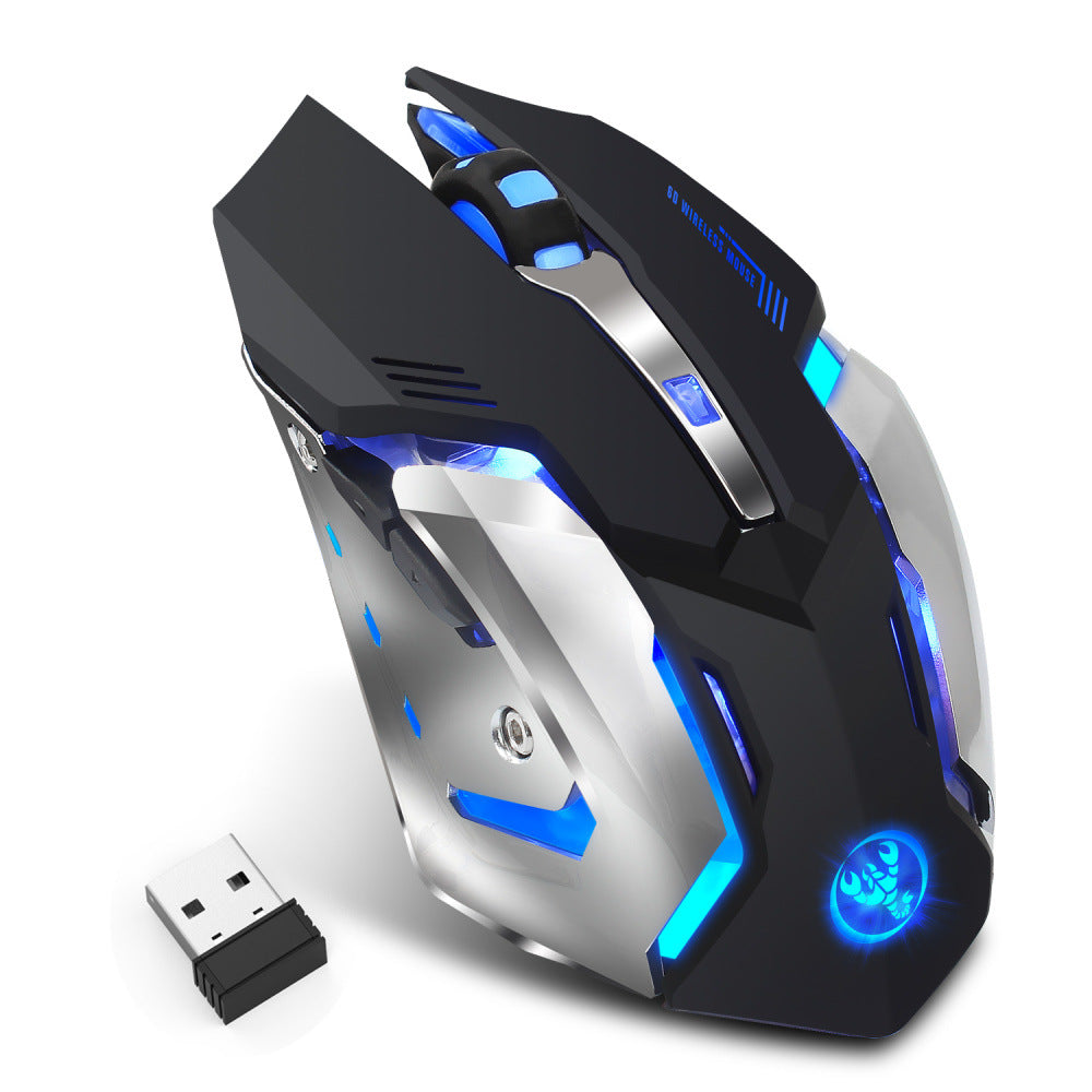 Souris gaming sans fil HXSJ RGB connexion 2,4 GHz