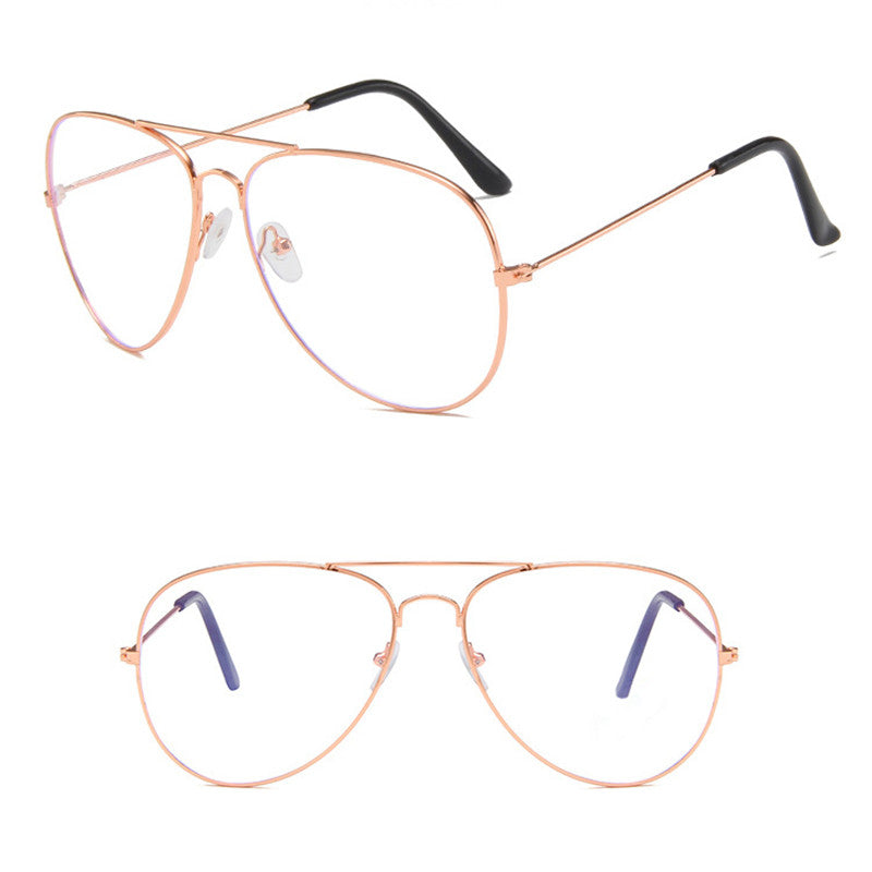 Lunettes anti-lumière bleue à monture métal anti-fatigue écran
