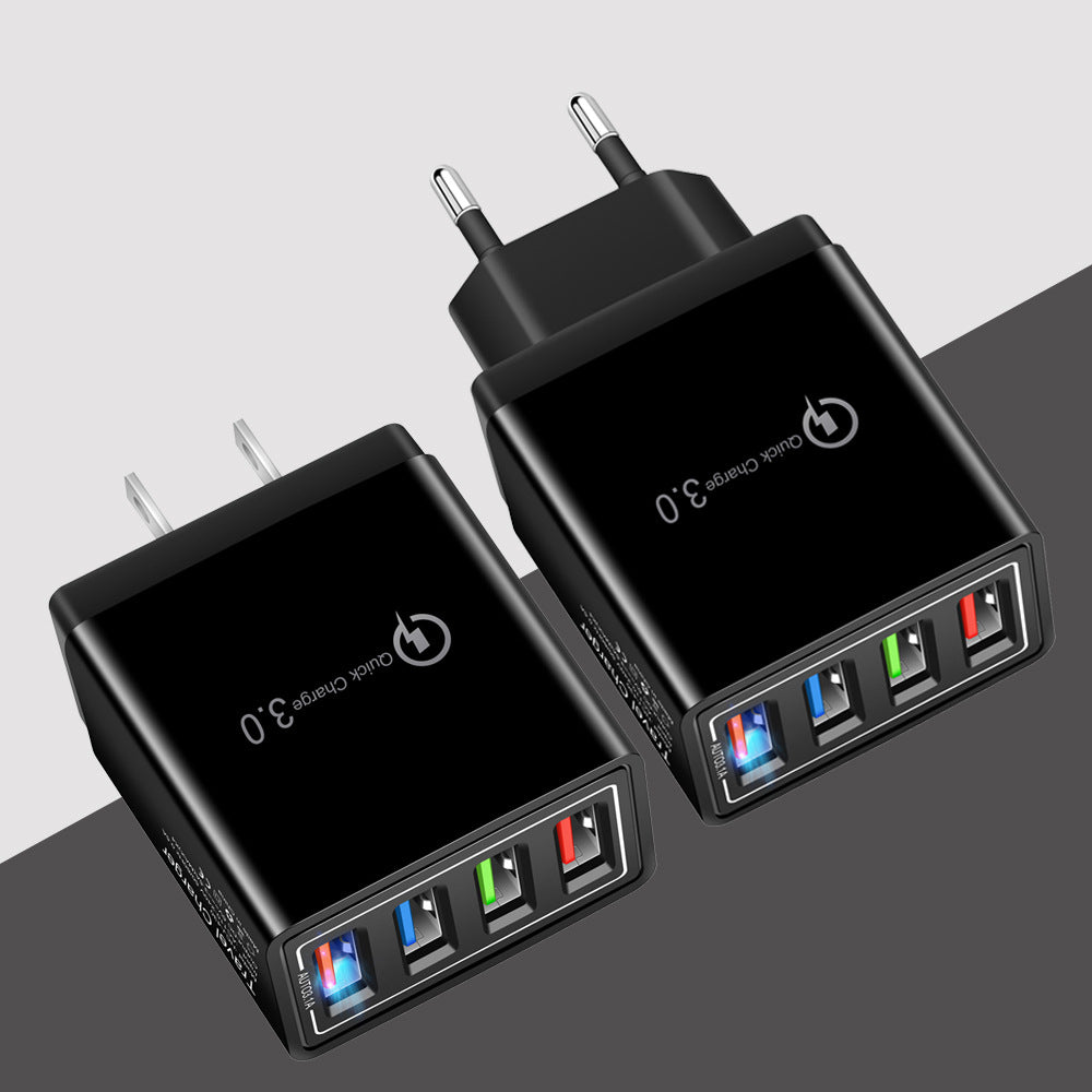 Chargeur mural USB 4 ports avec charge rapide Quick Charge 3.0
