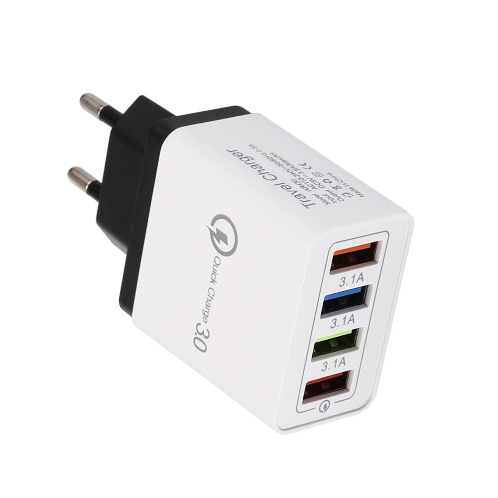 Chargeur mural USB 4 ports avec charge rapide Quick Charge 3.0