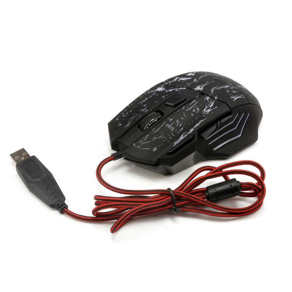 Souris gaming filaire au design transparent ultra-fin avec éclairage LED