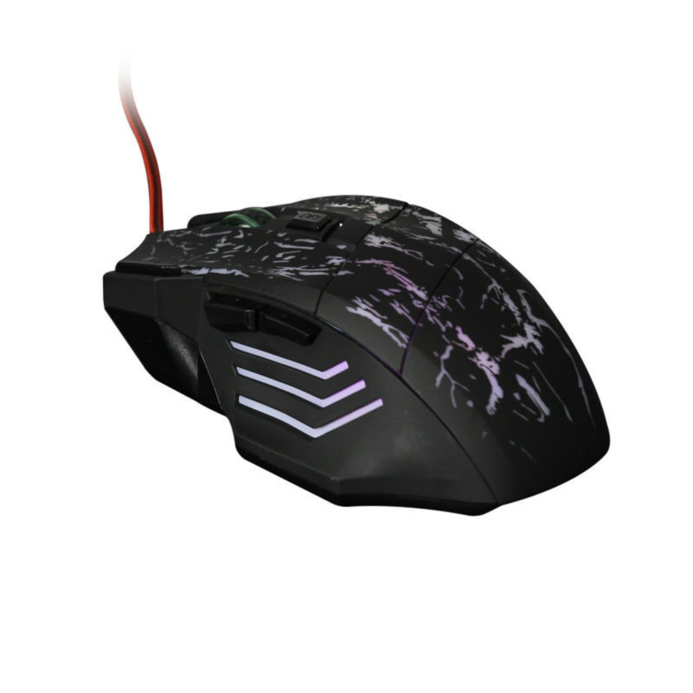 Souris gaming filaire au design transparent ultra-fin avec éclairage LED