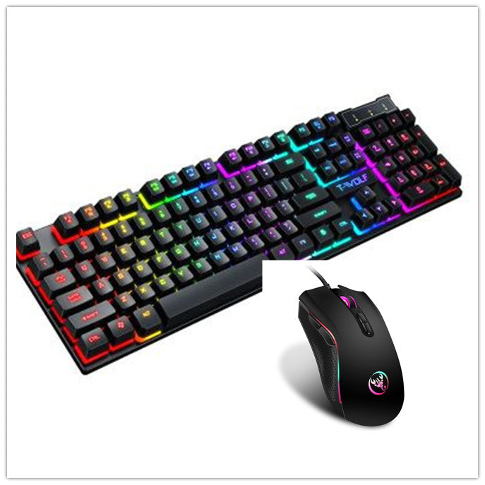 Clavier gaming filaire T20 noir avec rétroéclairage RGB multicolore