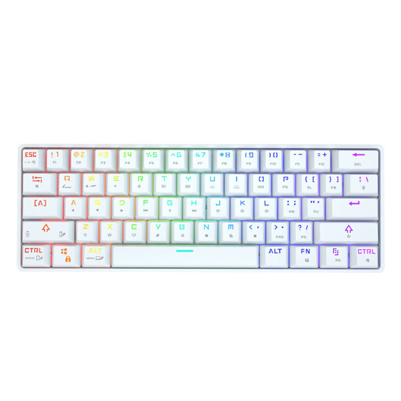 Clavier mécanique sans fil Bluetooth avec touches PBT colorées