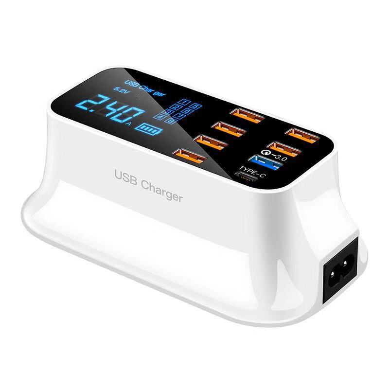 Station de charge USB 8 ports avec Quick Charge 3.0 et écran LED