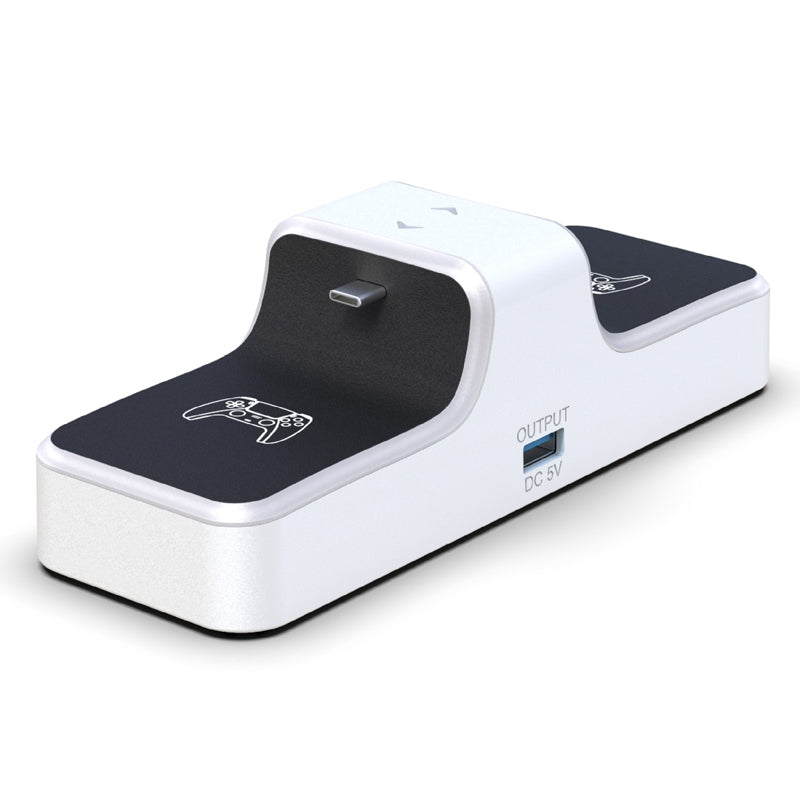 Station de charge double pour deux manettes PS5 DualSense avec indicateurs LED