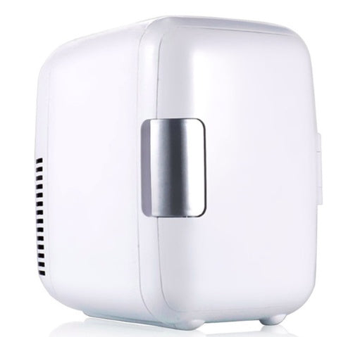 Mini frigo compact 4 litres chaud et froid pour voiture, coloris bleu, rose et blanc