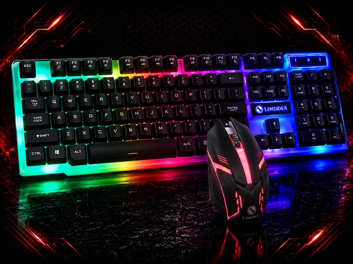 Set clavier et souris gaming GTX300 avec rétroéclairage lumineux