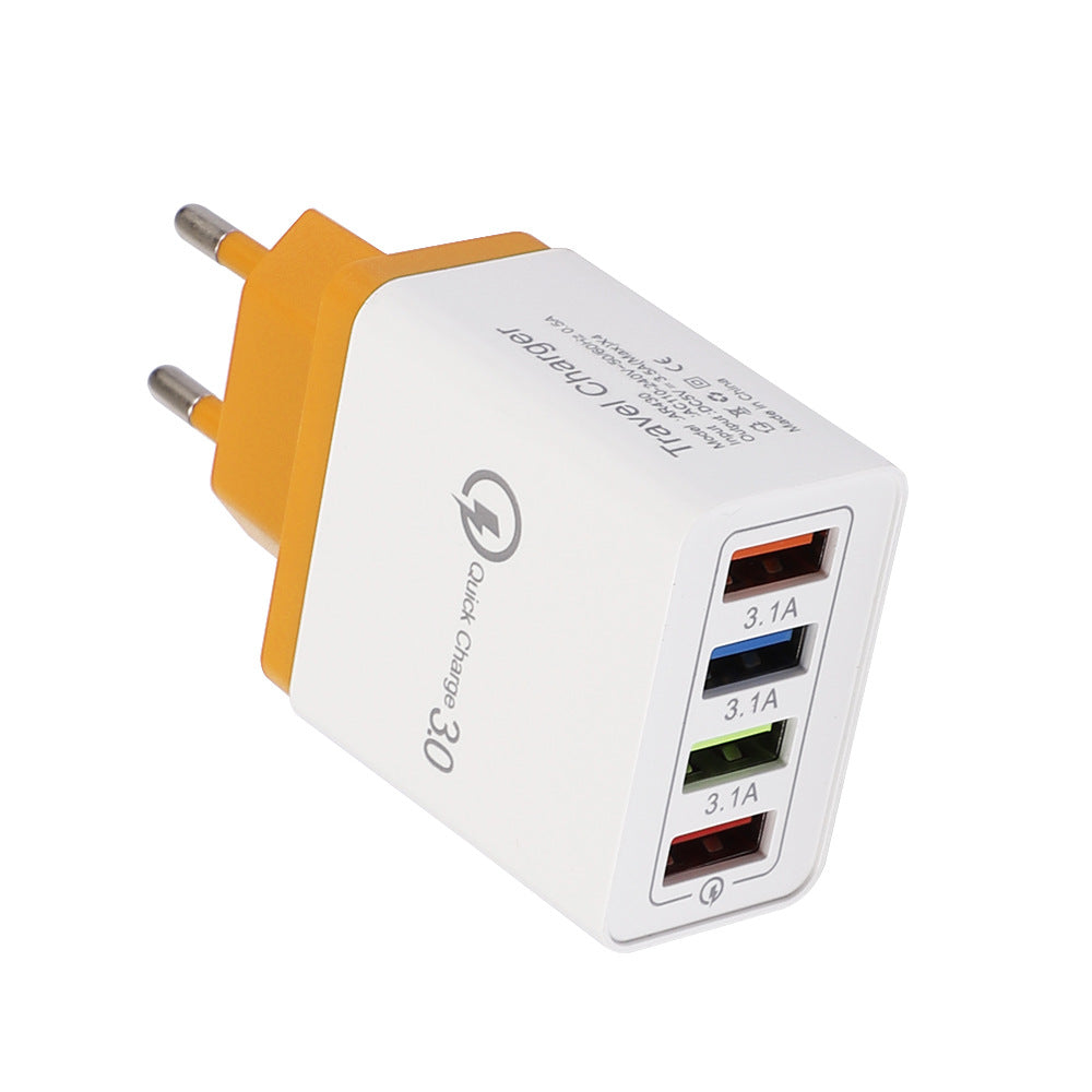 Chargeur mural USB 4 ports avec charge rapide Quick Charge 3.0