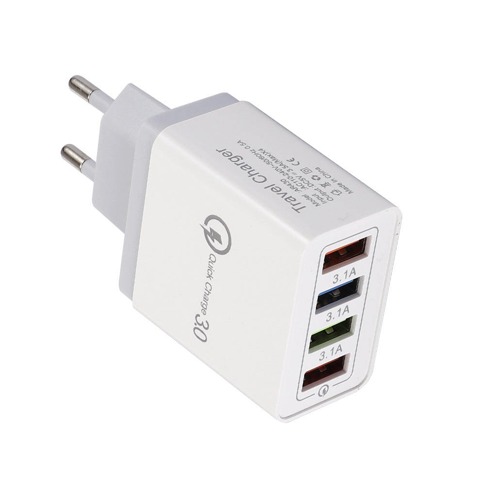 Chargeur mural USB 4 ports avec charge rapide Quick Charge 3.0