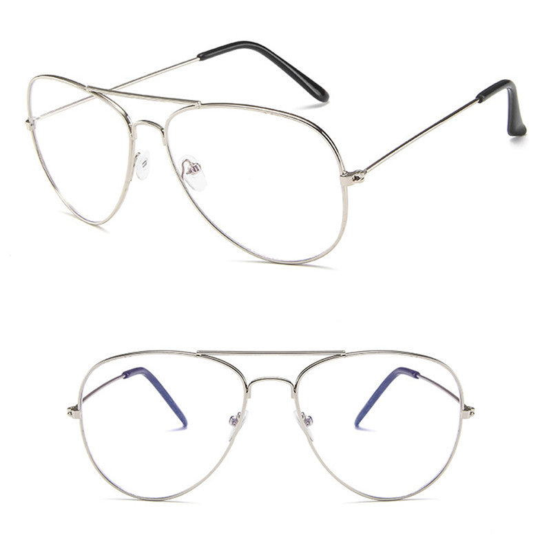 Lunettes anti-lumière bleue à monture métal anti-fatigue écran