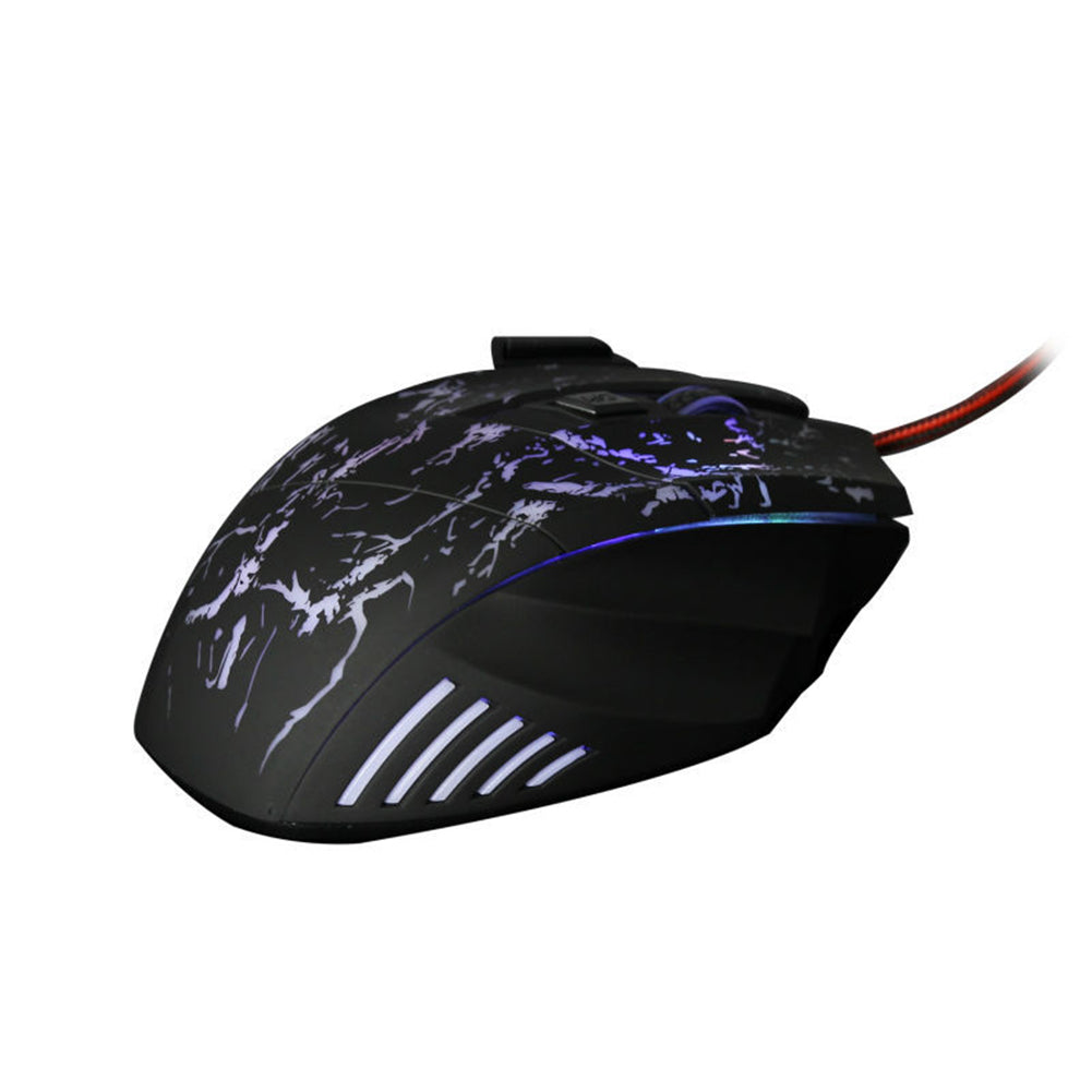 Souris gaming filaire au design transparent ultra-fin avec éclairage LED