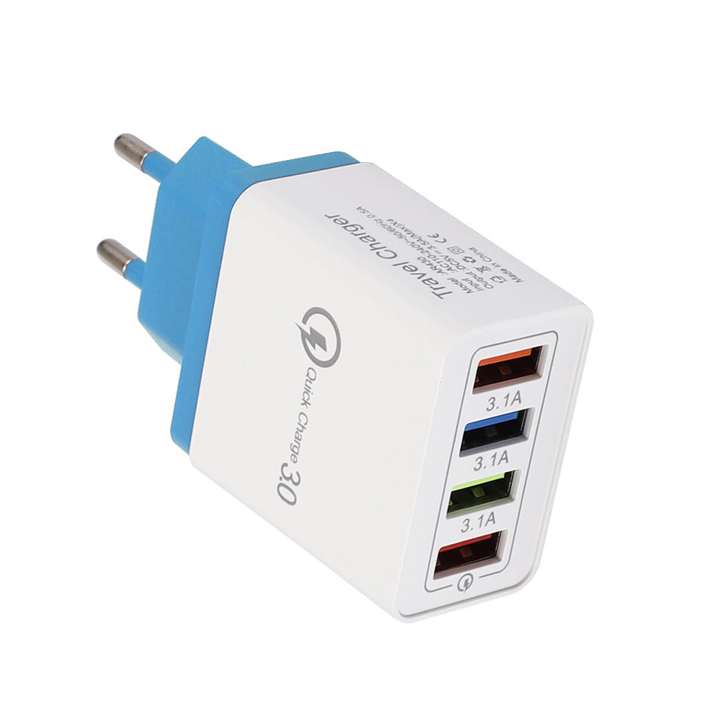 Chargeur mural USB 4 ports avec charge rapide Quick Charge 3.0