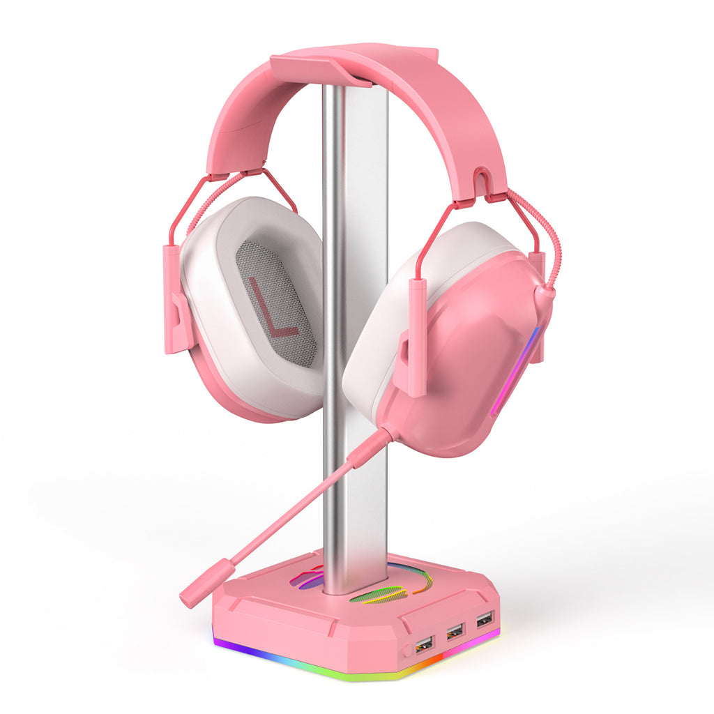 Support casque gaming RGB ZUOYA au design e-sport avec éclairage ambiant
