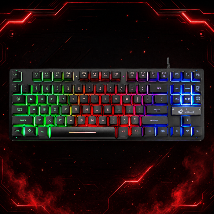 Clavier mécanique gaming filaire USB pour PC et ordinateur portable