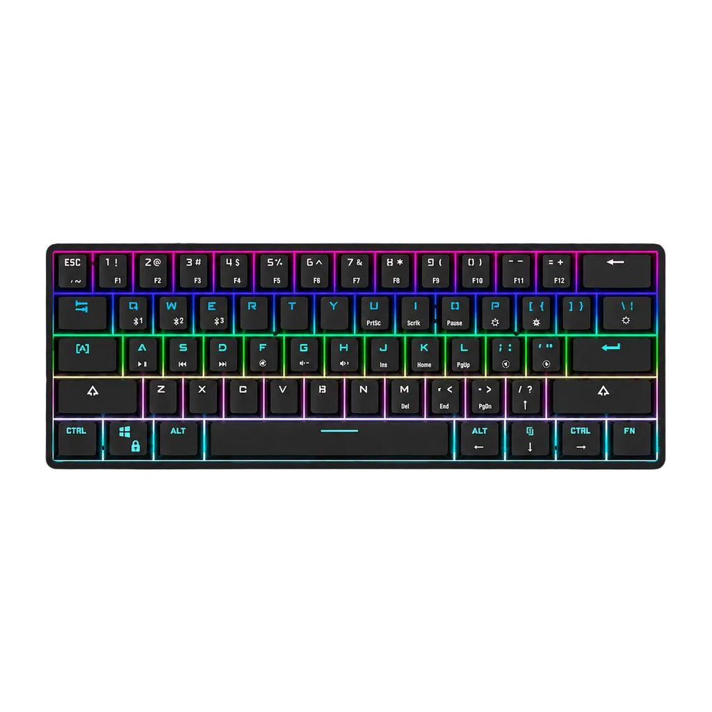 Clavier mécanique sans fil Bluetooth avec touches PBT colorées