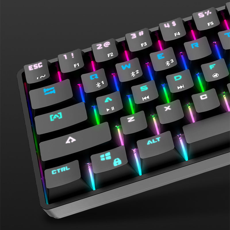 Clavier mécanique sans fil Bluetooth avec touches PBT colorées