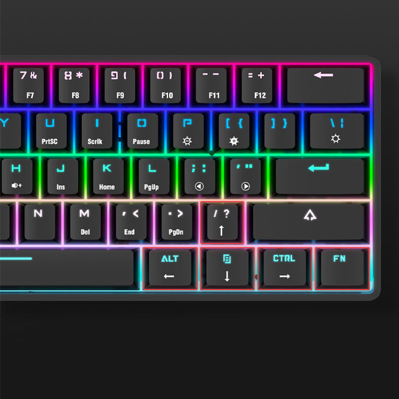 Clavier mécanique sans fil Bluetooth avec touches PBT colorées