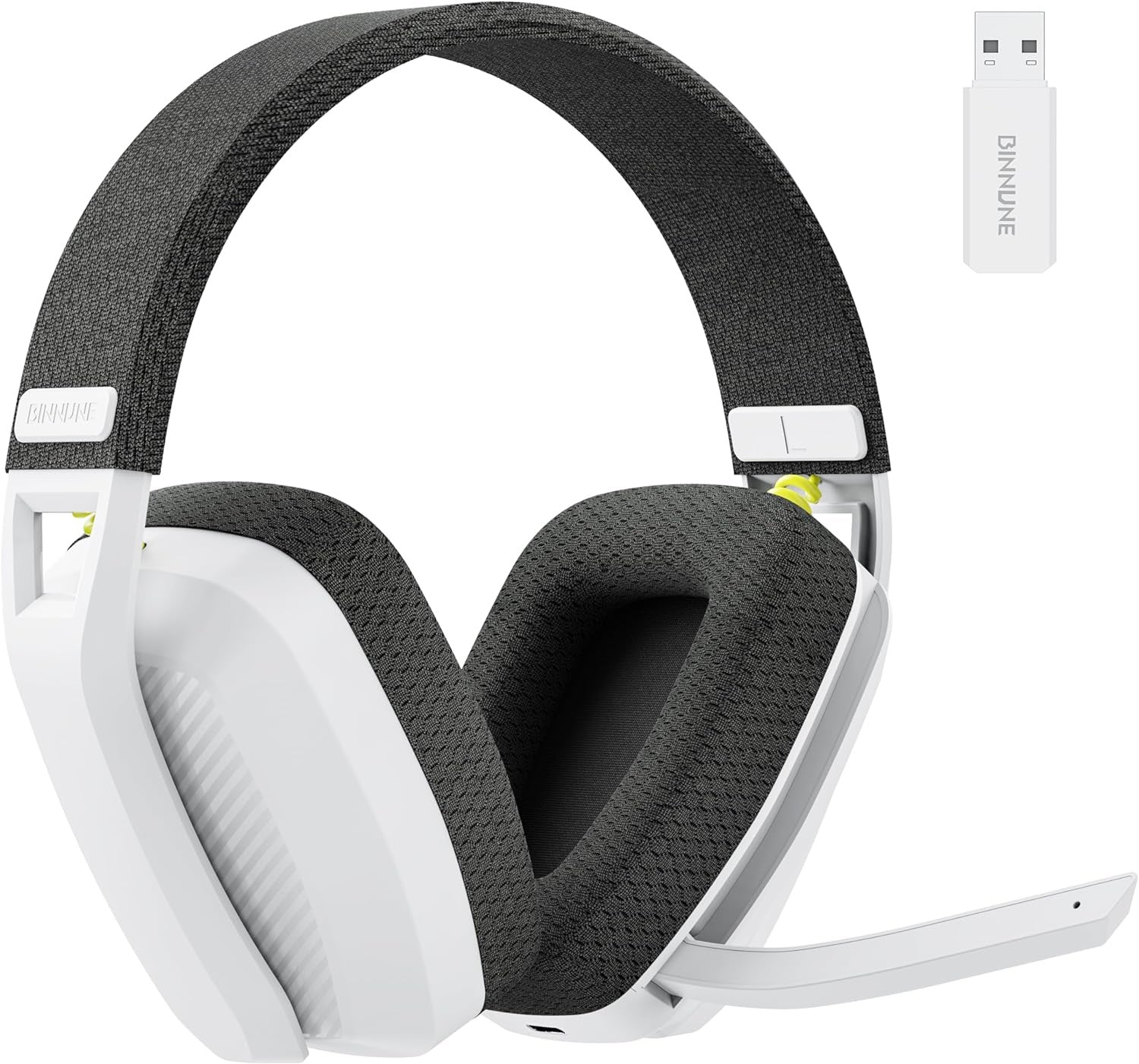 Casque gaming sans-fil BW06 – coloris blanc & gris