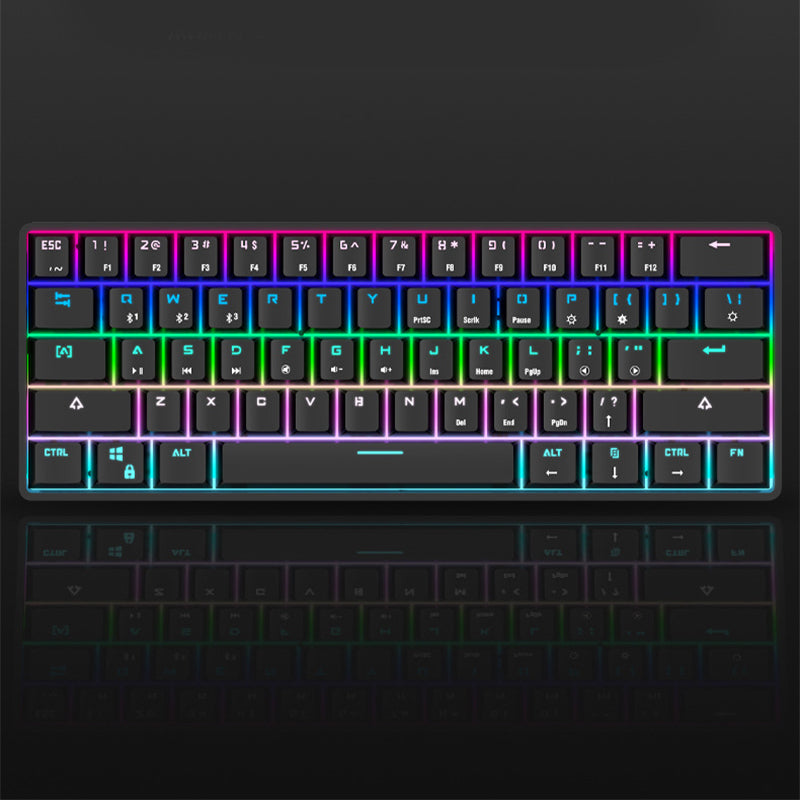Clavier mécanique sans fil Bluetooth avec touches PBT colorées