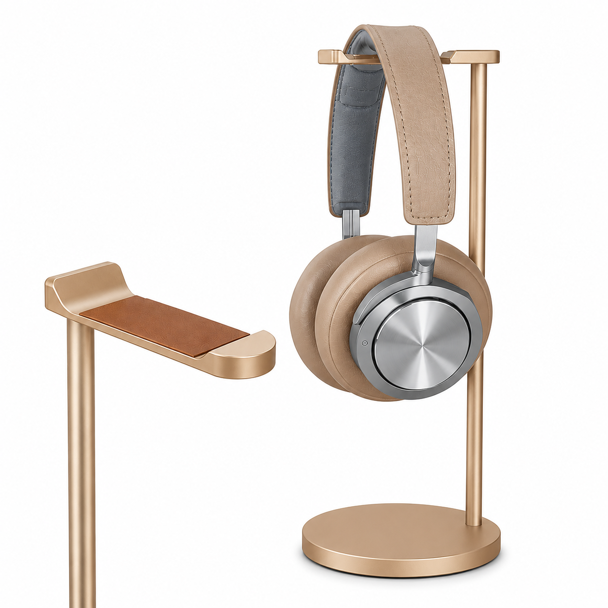 Support casque gaming en aluminium massif finition CNC premium