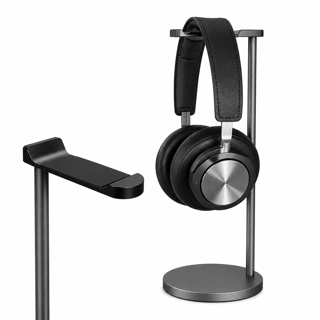 Support casque gaming en aluminium massif finition CNC premium