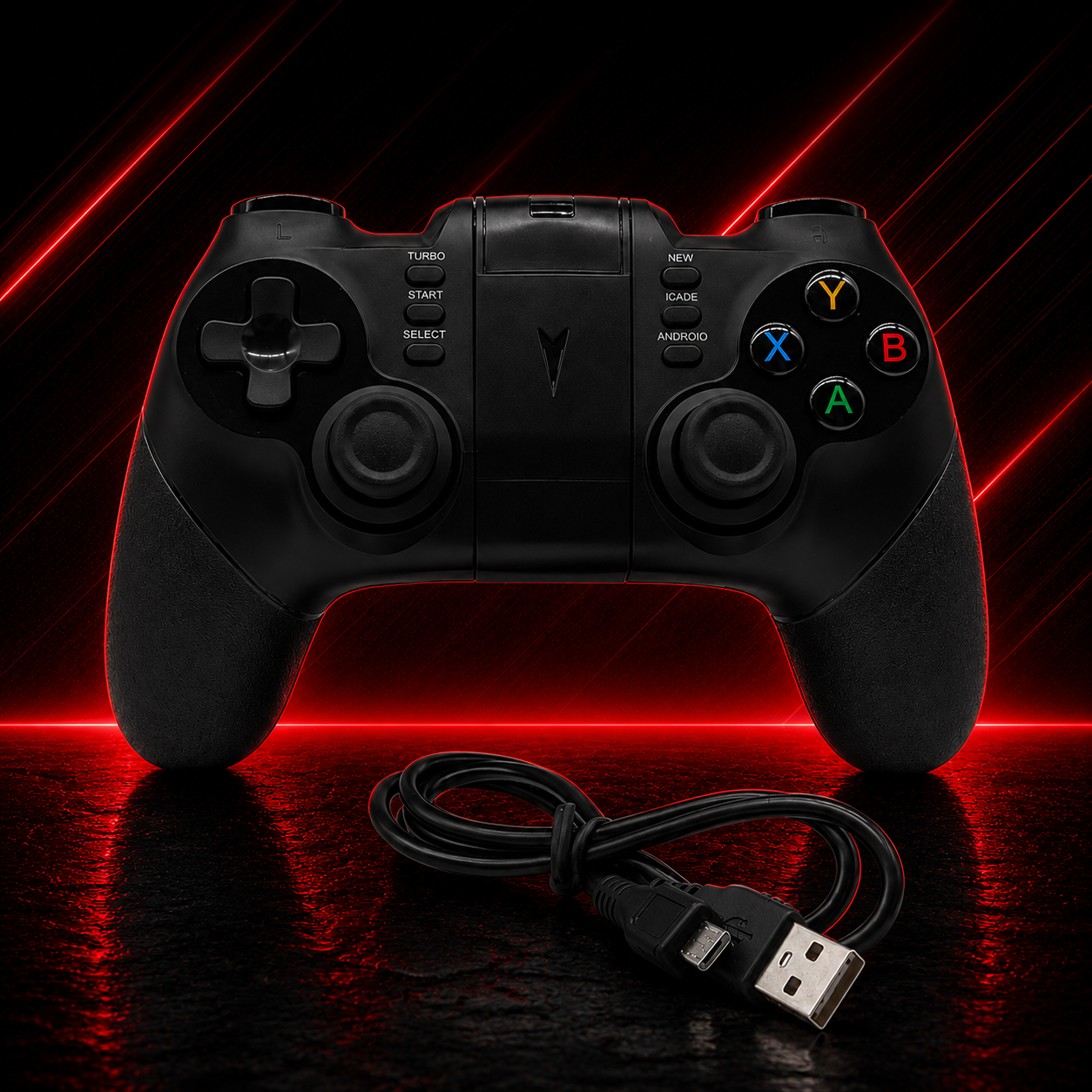 Manette de jeu filaire USB pour PC, Android et iOS