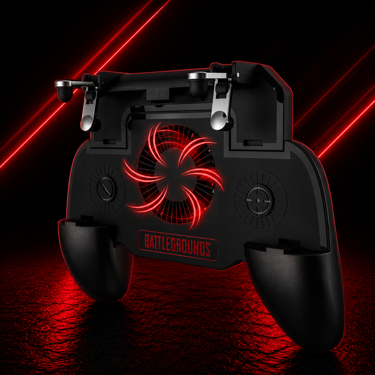 Manette gaming mobile 5-en-1 avec ventilateur refroidissant et batterie externe