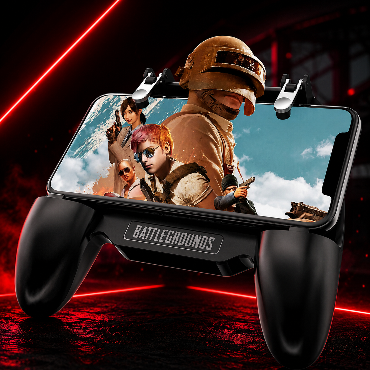Manette gaming mobile 5-en-1 avec ventilateur refroidissant et batterie externe