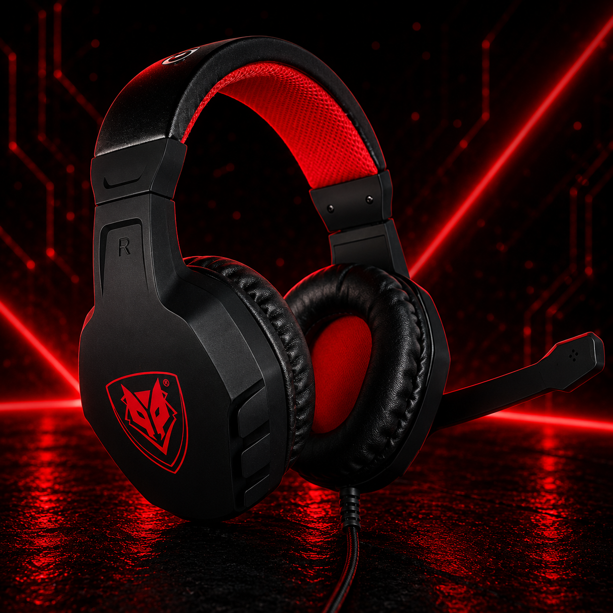 Casque gaming PS4 filaire stéréo avec micro pour PC et console