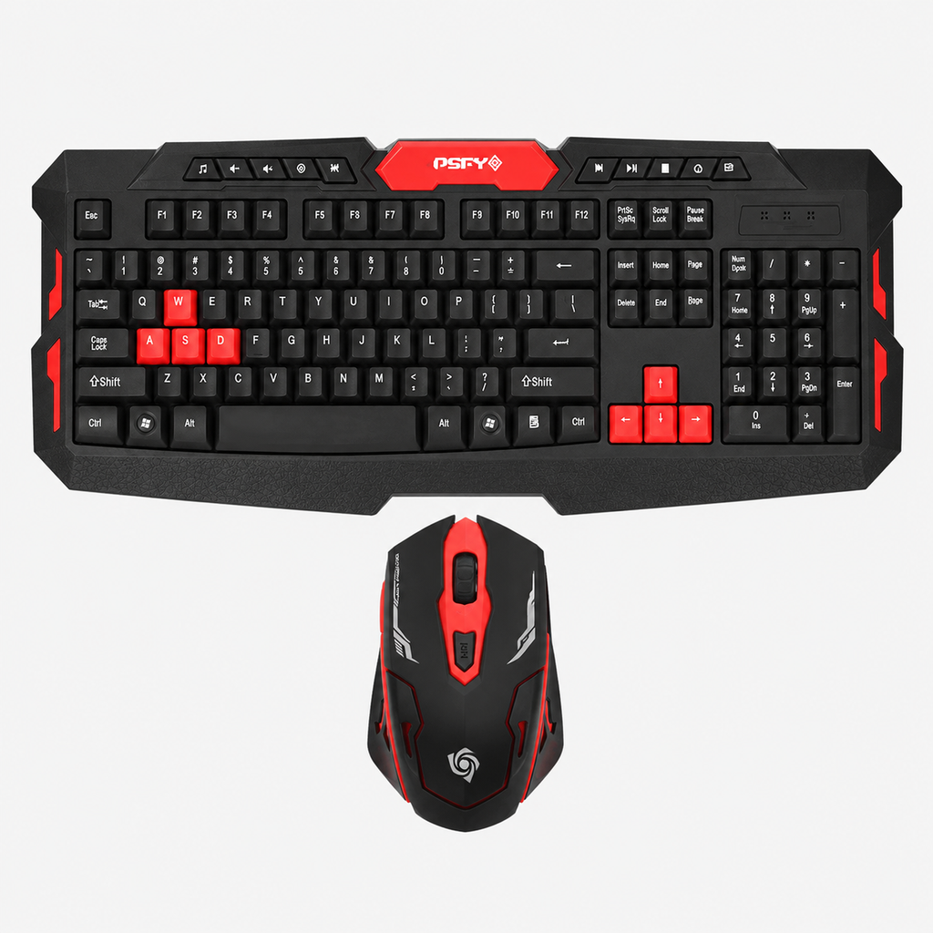 Combo clavier et souris gaming sans fil 2,4 GHz HK8100