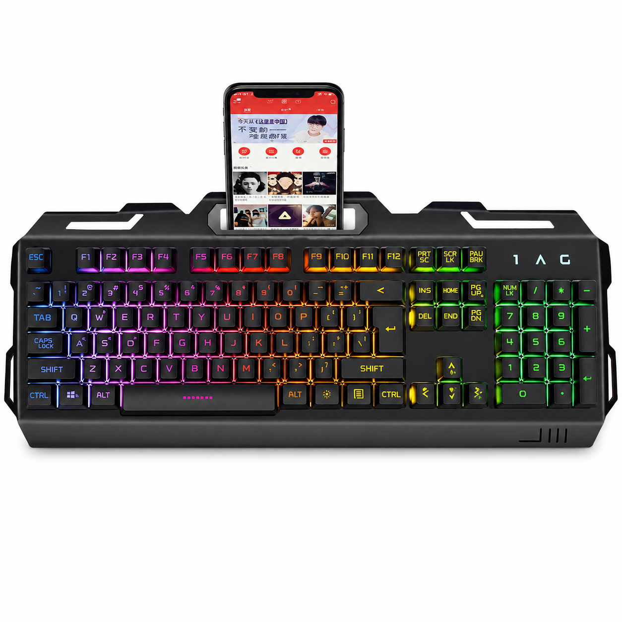 Clavier gaming au toucher mécanique avec rétroéclairage arc-en-ciel