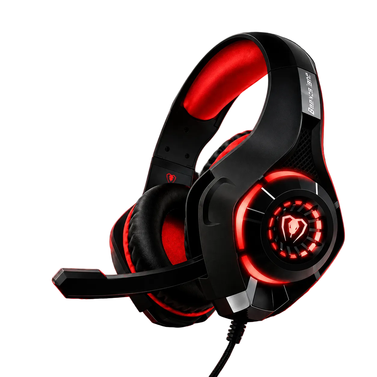 Casque gaming stéréo avec micro et LED, PS4 et PC