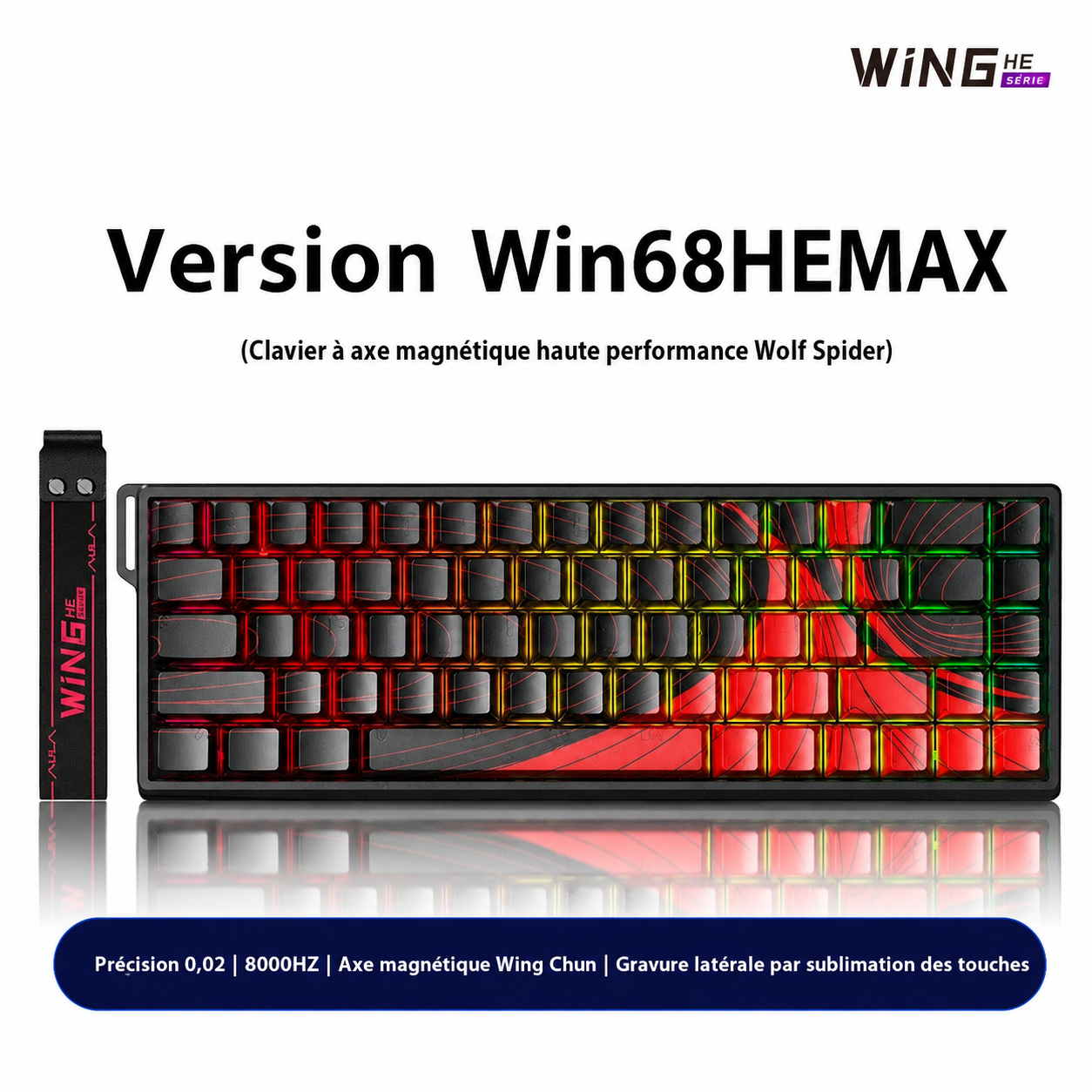 Clavier Gaming Magnétique WiN HE – MAX (Hall Effect 0,02 mm, RGB)