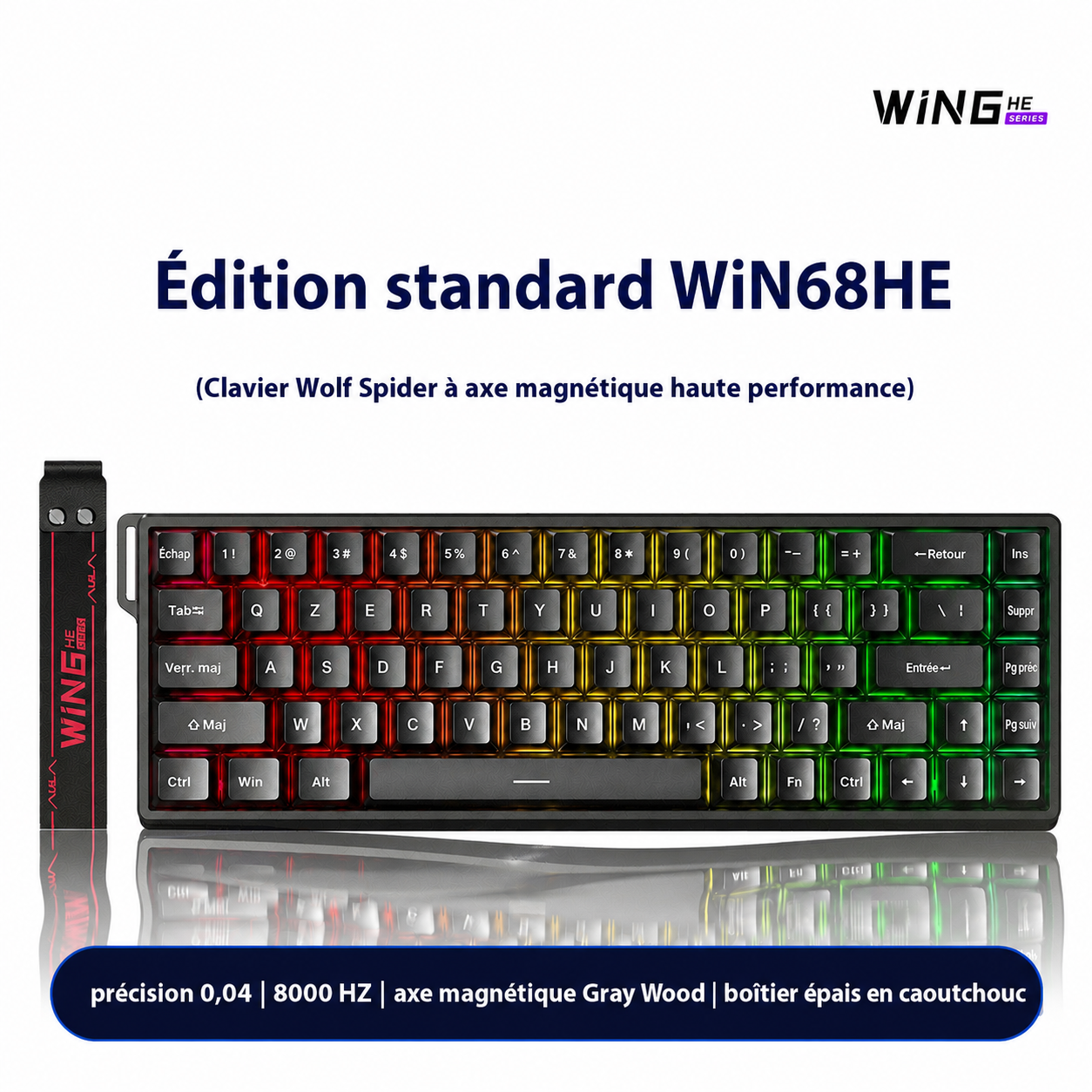 Clavier Gaming Magnétique WiN HE – Édition Standard (Hall Effect, RGB, 8000 Hz)