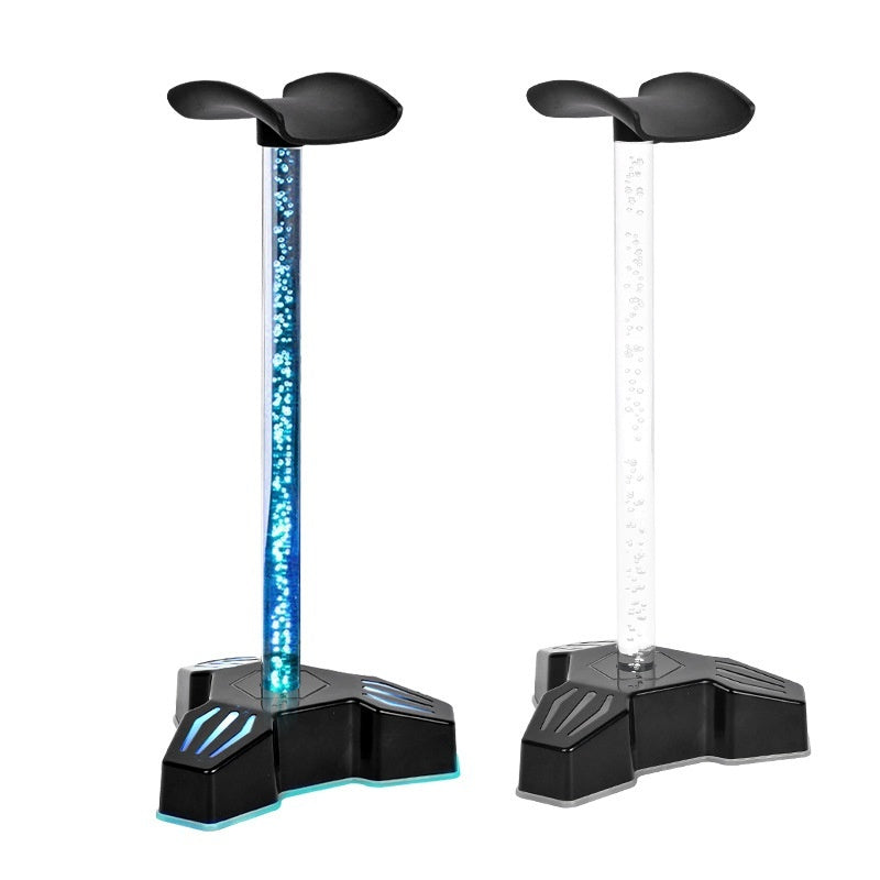 Support casque gaming RGB en forme de tête avec éclairage respirant