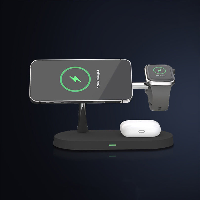 Chargeur magnétique sans fil 5-en-1 pour iPhone, Apple Watch et AirPods