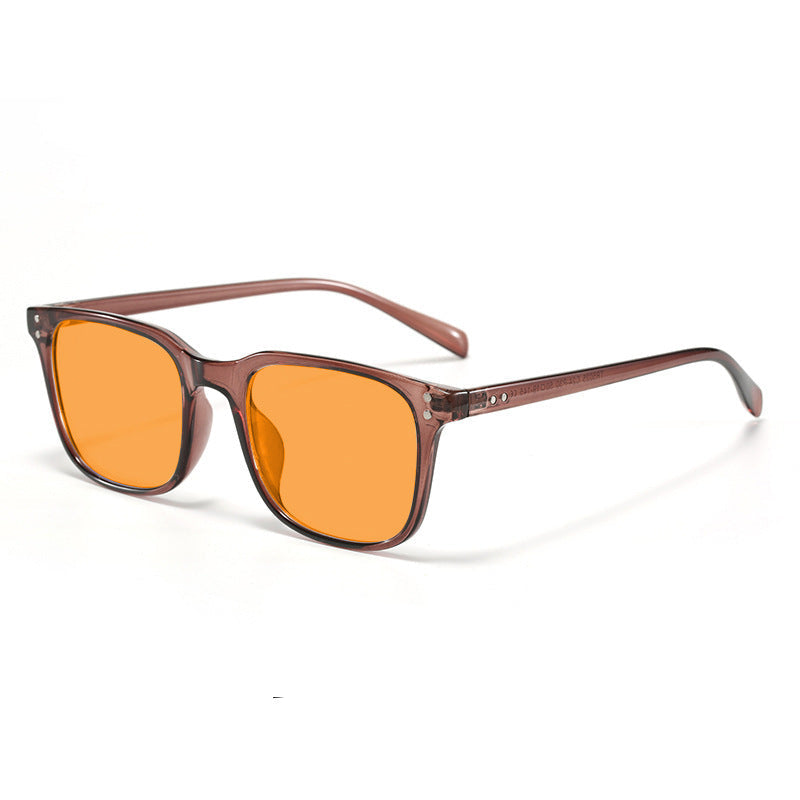 Lunettes anti-lumière bleue à verres ambrés photochromiques – coloris marron