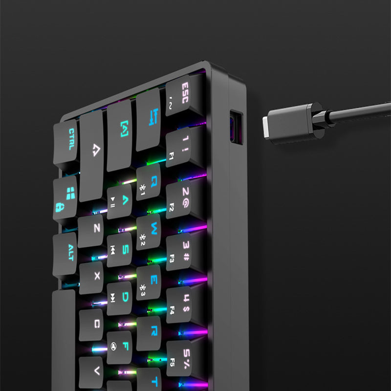 Clavier mécanique sans fil Bluetooth avec touches PBT colorées