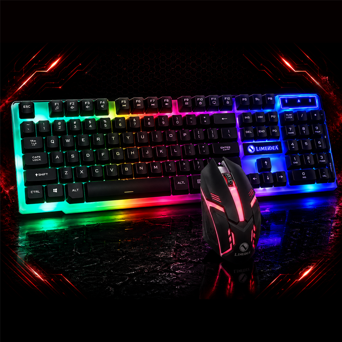 Set clavier et souris gaming lumineux GTX300 RGB