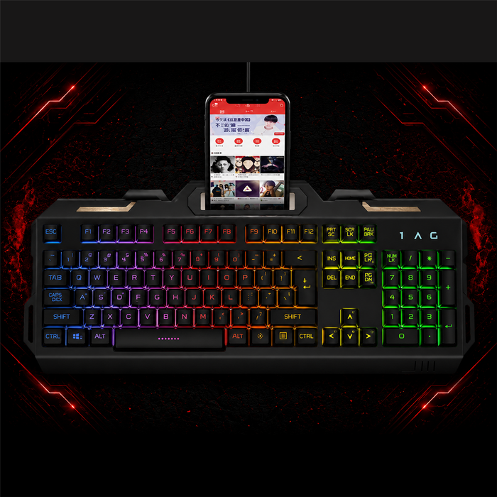Clavier gaming à toucher mécanique rétroéclairé RGB